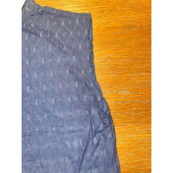 House Of Harlow 1960 Womens Sleeveless Navy Blue Textured Top Size Large - Picture 3 of 5